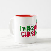 Erstellen Sie Ihr eigenes individuelles Weihnachts Zweifarbige Tasse (Vorderseite Links)