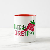Erstellen Sie Ihr eigenes individuelles Weihnachts Zweifarbige Tasse (Mittel)