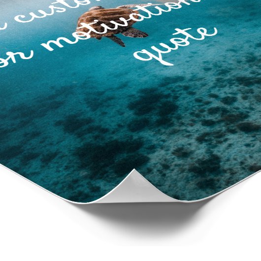 Erstellen Sie Ihr eigenes individuelles Zitat-Post Poster (Ecke)