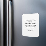 Erstellen Sie Ihr eigenes inspirierendes Angebotsm Magnet<br><div class="desc">Erstellen Sie Ihren eigenen Anführungsmagnet. Fügen Sie einfach Ihr Lieblings-inspirierendes Zitat in der Vintagen Schreibmaschinentypografie hinzu.</div>