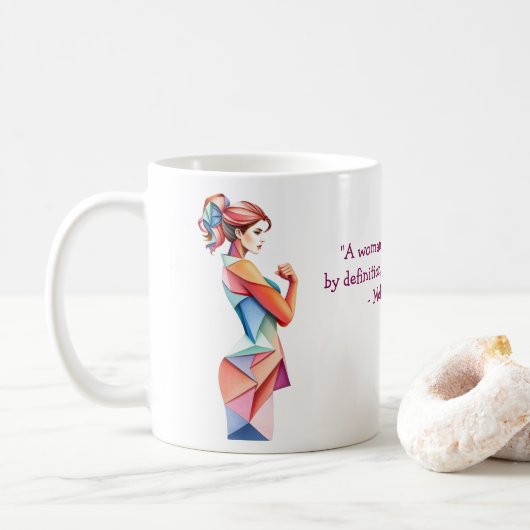 Erstellen Sie Ihr eigenes inspirierendes Frauentag Kaffeetasse (Mit Donut)