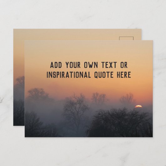 Erstellen Sie Ihr eigenes inspirierendes oder aufs Postkarte (Vorne/Hinten)