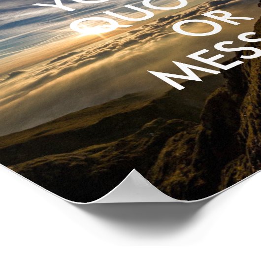 Erstellen Sie Ihr eigenes inspirierendes Zitat-Pos Poster (Ecke)