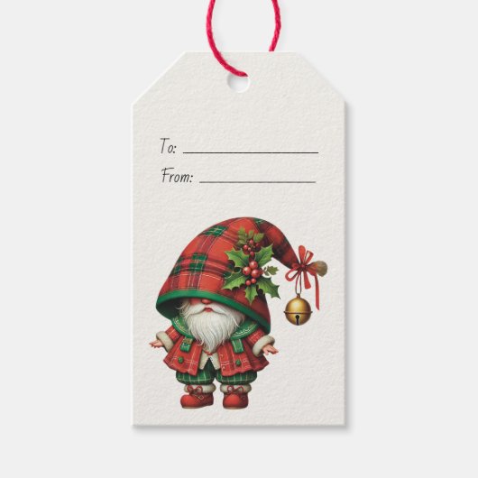 Erstellen Sie Ihr eigenes jollisches Weihnachtsfes Geschenkanhänger (Vorderseite)