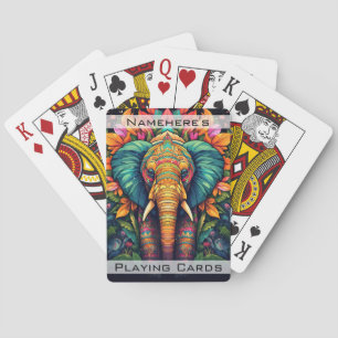 Erstellen Sie Ihr eigenes Jungle Elephant Totem Ti Spielkarten