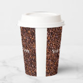 Erstellen Sie Ihr eigenes Kaffeebohnen-Muster Pappbecher (Links)