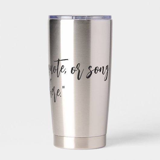 Erstellen Sie Ihr eigenes Kalligrafiekonzept, das  Thermobecher (Rückseite)