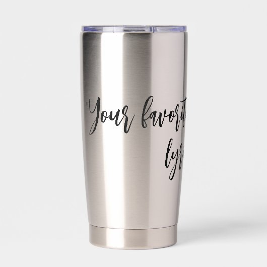 Erstellen Sie Ihr eigenes Kalligrafiekonzept, das Thermobecher (Vorderseite)