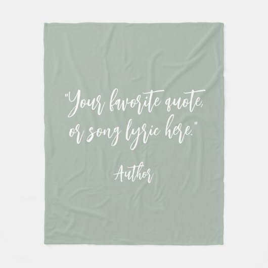 Erstellen Sie Ihr eigenes Kalligraphieangebot Fleecedecke (Vorderseite)