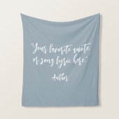 Erstellen Sie Ihr eigenes Kalligraphieangebot Fleecedecke