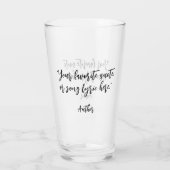 Erstellen Sie Ihr eigenes Kalligraphieangebot Glas (Rückseite)