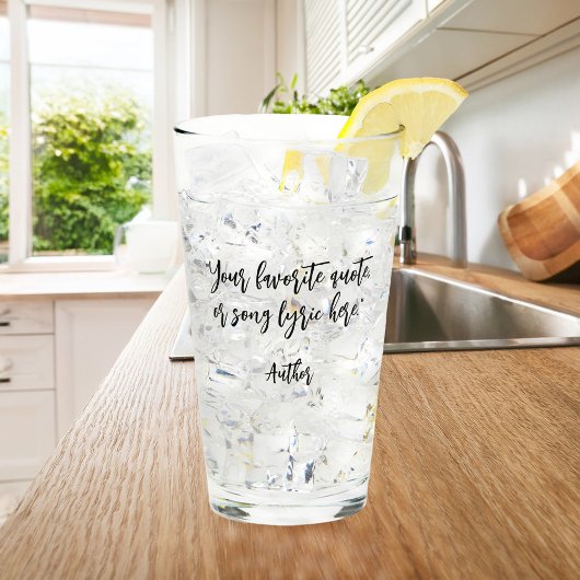 Erstellen Sie Ihr eigenes Kalligraphieangebot Glas