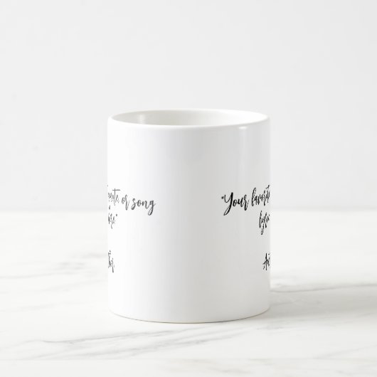 Erstellen Sie Ihr eigenes Kalligraphieangebot Kaffeetasse (Mittel)