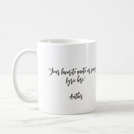 Erstellen Sie Ihr eigenes Kalligraphieangebot Kaffeetasse (Links)