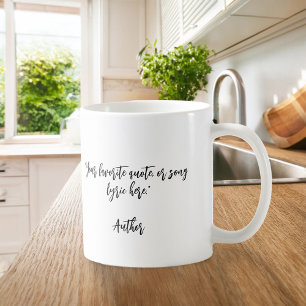 Erstellen Sie Ihr eigenes Kalligraphieangebot Kaffeetasse