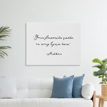 Erstellen Sie Ihr eigenes Kalligraphieangebot Künstlicher Leinwanddruck<br><div class="desc">Erstellen Sie Ihre eigene,  maßgeschneiderte Wand-Kunst mit minimalistischer Kalligraphie-Schrift-Typografie.</div>