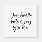 Erstellen Sie Ihr eigenes Kalligraphieangebot Magnet (Vorne)