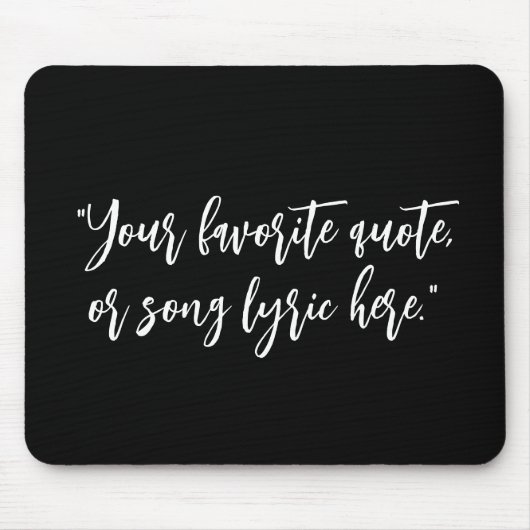 Erstellen Sie Ihr eigenes Kalligraphieangebot Mousepad (Vorne)