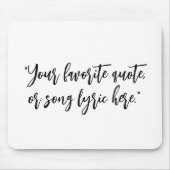 Erstellen Sie Ihr eigenes Kalligraphieangebot Mousepad (Vorne)
