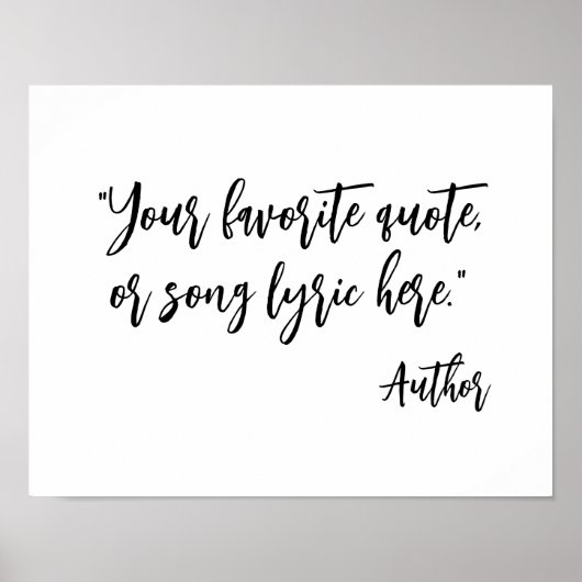 Erstellen Sie Ihr eigenes Kalligraphieangebot Poster (Vorne)