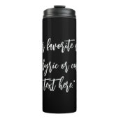 Erstellen Sie Ihr eigenes Kalligraphieangebot Thermosbecher (Vorderseite)