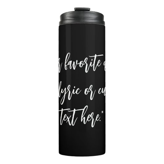 Erstellen Sie Ihr eigenes Kalligraphieangebot Thermosbecher (Vorderseite)