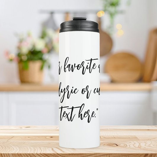 Erstellen Sie Ihr eigenes Kalligraphieangebot Thermosbecher