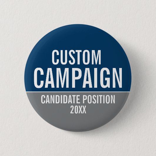 Erstellen Sie Ihr eigenes Kampfflugzeug - Gray & N Button (Vorderseite)