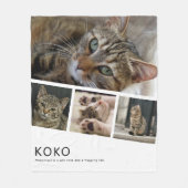 Erstellen Sie Ihr eigenes Katzenfoto Fleecedecke (Vorderseite)