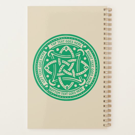 Erstellen Sie Ihr eigenes keltisches Kleeblatt Grü Planer (Rückseite)