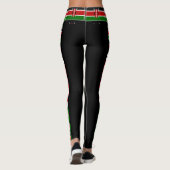 Erstellen Sie Ihr eigenes Kenya National Flag-Farb Leggings (Rückseite)
