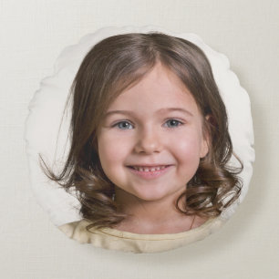 Erstellen Sie Ihr eigenes Kinderfoto als individue Rundes Kissen