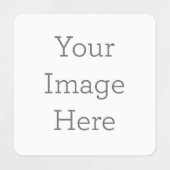 Klein Quadrat Kleidung Etikett (Design 2)