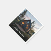 Erstellen Sie Ihr eigenes, kleines Zuhause-Foto Serviette (Ecke)