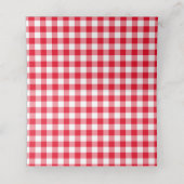 Erstellen Sie Ihr eigenes Land Gingham Platzkarte (Innenseite Aufgefaltet)
