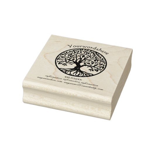 Erstellen Sie Ihr eigenes Lebensbaum-Emblem Gummistempel (Stempel)