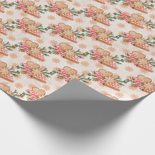 Erstellen Sie Ihr eigenes Lebkuchen & Pfefferminz Geschenkpapier (Ecke)