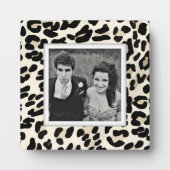 Erstellen Sie Ihr eigenes Leopard Print Foto Plaqu Fotoplatte (Vorderseite)