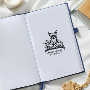 Erstellen Sie Ihr eigenes Library Chihuahua-Buchze Gummistempel