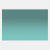 Erstellen Sie Ihr eigenes Licht Aquamarin Ombre Geschenkpapier Set (Vorderseite 3)