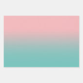 Erstellen Sie Ihr eigenes Licht Aquamarin Ombre Geschenkpapier Set (Vorderseite 2)