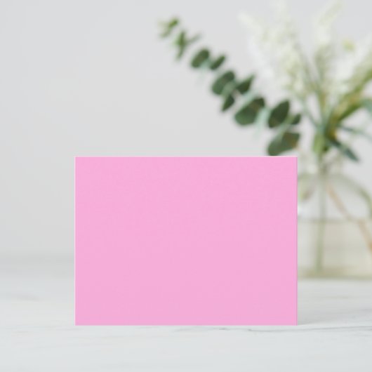 Erstellen Sie Ihr eigenes Licht magenta einfach Postkarte (Stehend Vorderseite)