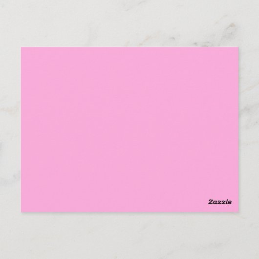 Erstellen Sie Ihr eigenes Licht magenta einfach Postkarte (Rückseite)