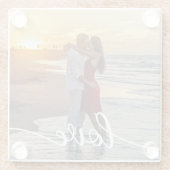 Erstellen Sie Ihr eigenes Liebe Script Romantic Co Glasuntersetzer (Rückseite)