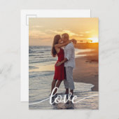 Erstellen Sie Ihr eigenes Liebe Script Romantic Co Postkarte (Vorne/Hinten)