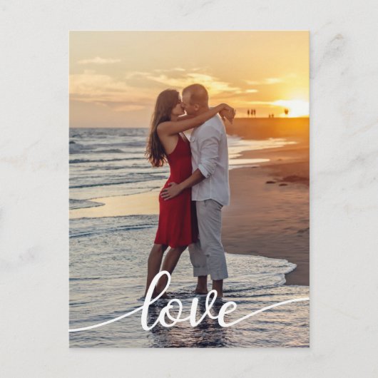 Erstellen Sie Ihr eigenes Liebe Script Romantic Co Postkarte (Vorderseite)