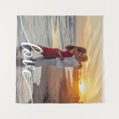 Erstellen Sie Ihr eigenes Liebe Script Romantic Co Wandteppich (Vorderseite (Horizontal))