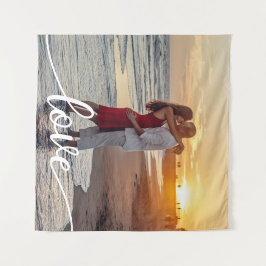 Erstellen Sie Ihr eigenes Liebe Script Romantic Co Wandteppich (Vorderseite (Horizontal))