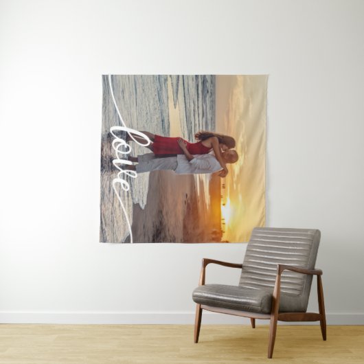 Erstellen Sie Ihr eigenes Liebe Script Romantic Co Wandteppich (Beispiel (Horizontal))