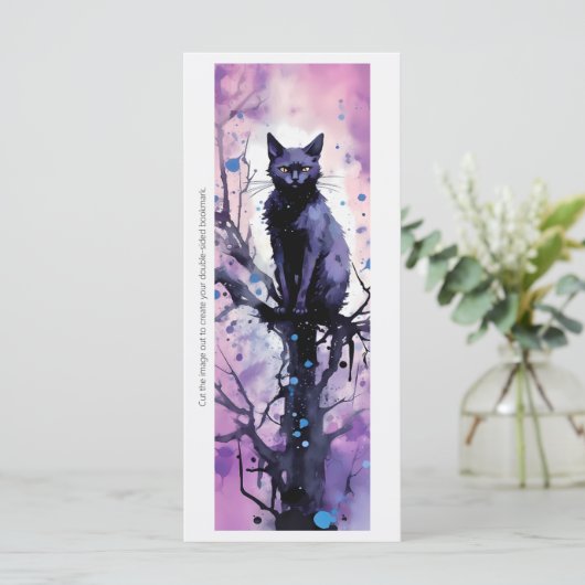 Erstellen Sie Ihr eigenes Lila Black Cat Magic Les (Stehend Vorderseite)